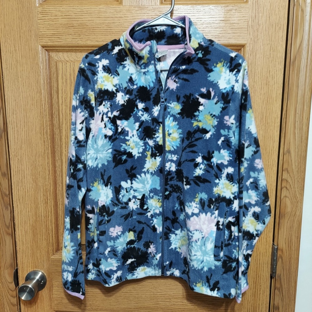 Vera Bradley Womens Fleece Jacket Chrysanthemum Crush Size Medium